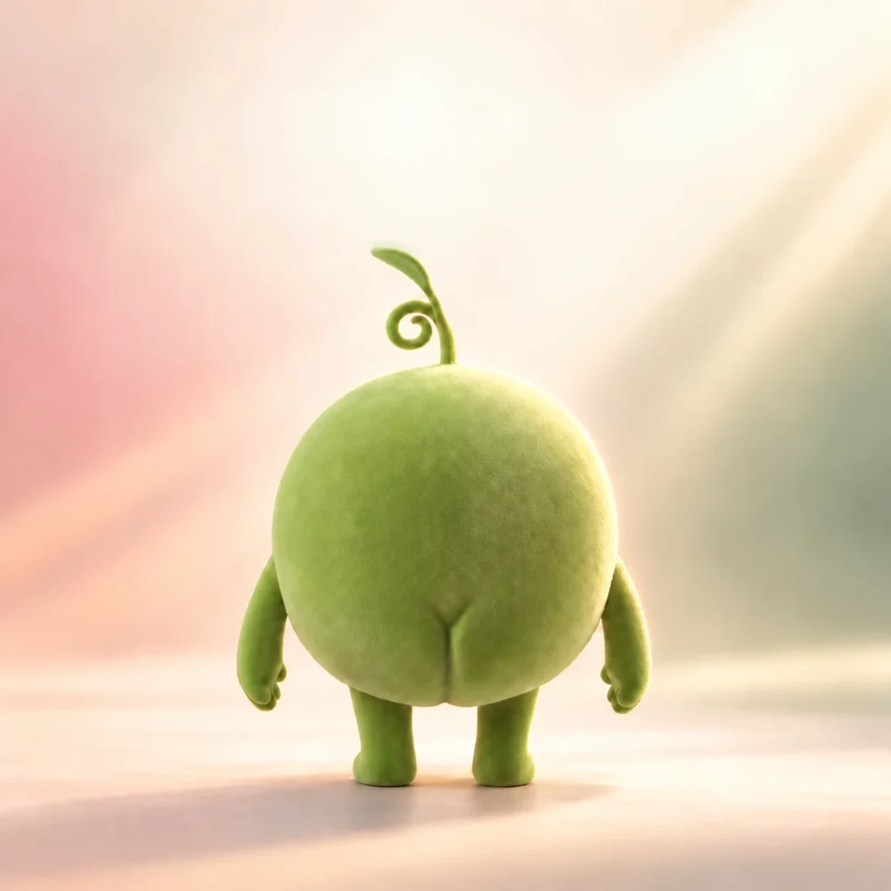 Pea from behind
