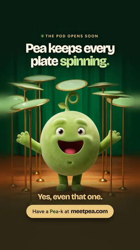 Story card: Pea keeps every plate spinning