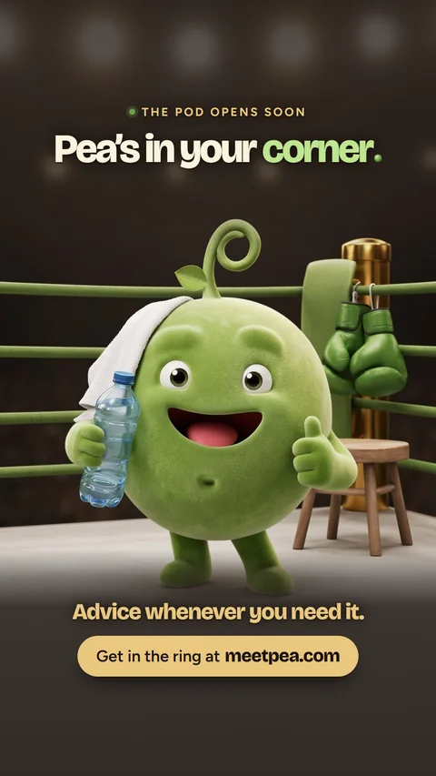 Story card: Pea's in your corner