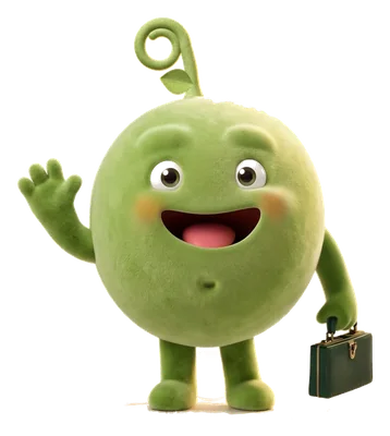 Pea with a smartwatch