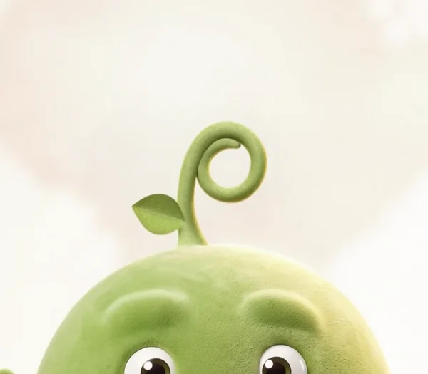 Sprout candidate one, an open spiral with the leaf low on the left