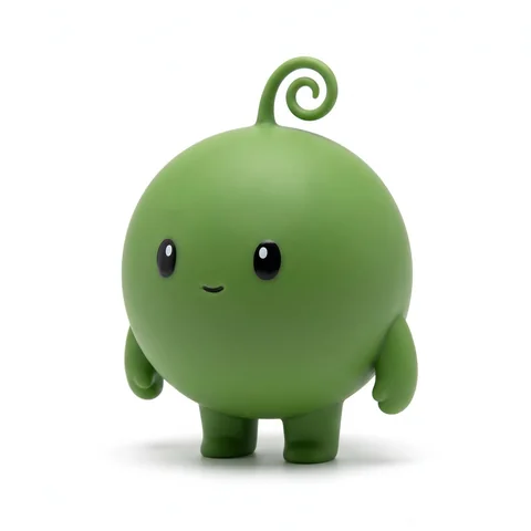 Pea in smooth vinyl
