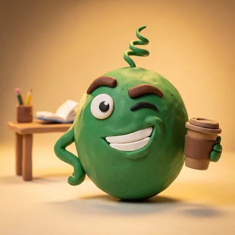 Pea in clay